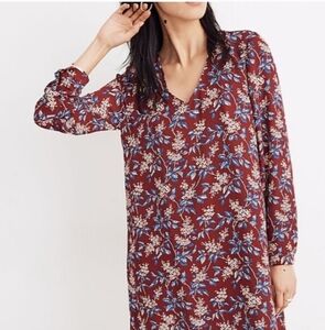 Madewell Button-back Dress In Antique Flora - Size Medium